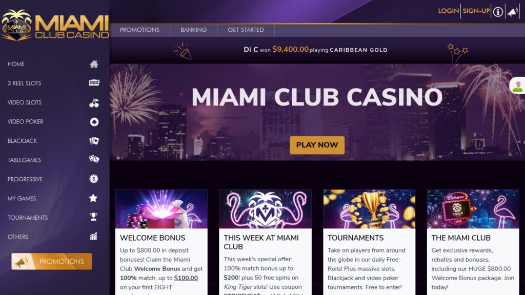 miami club casino no deposit bonus 2023