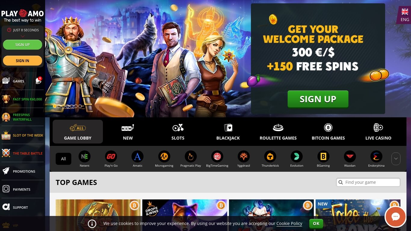 Playamo Casino - New players get up to $1000 Bonus